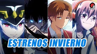 🤩 ESTRENOS ANIME TEMPORADA INVIERNO 2024 y donde verlos  Rincón Otaku [upl. by Ecire139]