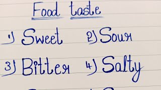 Food taste 🤤 🤤 l calligraphy ll How to write good handwriting in youtube ✍️💫 [upl. by Jariah]