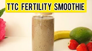 Fertility Drink For HORMONE BALANCE Highly NUTRITIOUS n Delicious FERTILITY SMOOTHIE For TTCPrego [upl. by Aonehc825]