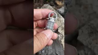 titanium alloy quick release keychain fego keychain highend car keychaintitanium alloy keychain [upl. by Attaynek]