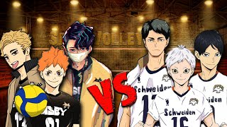 The Spike MSBY Black Jackal vs Schweiden Adlers Monster Battle Haikyū Volleyball 3x3 [upl. by Valeta]