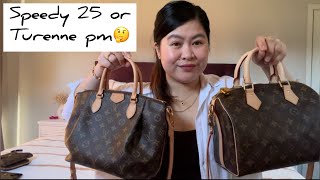 The Best Louis Vuitton Crossbody bag Turenne Pm or Speedy Bandouliere 25 😳 [upl. by Kutchins]