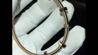 real gold ECROU DE CARTIER BRACELET replica [upl. by Clellan]