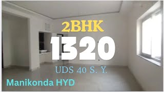 2 BHK 1320  Sale  Manikonda hyd  City square feet 99890 11888 [upl. by Corwun119]