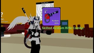 Skilled Acidum Rifle Combo Blox Fruits [upl. by Sedlik512]