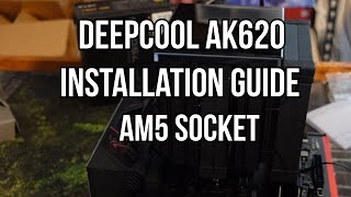 DEEPCOOL AK 620 and 620 Digital AM5 socket install guide [upl. by Kirre]