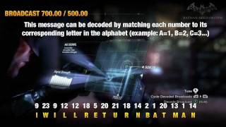 Batman Arkham City  Easter Egg 4  Secret Radio Messages [upl. by Lacie]