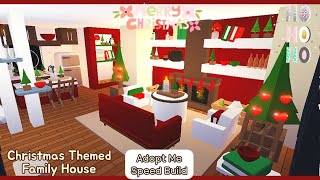 Christmas Themed Family House Speed Build 🎄 Roblox Adopt Me Christmas [upl. by Samella641]