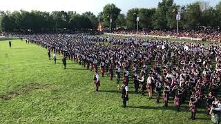 Massed Bands — Glengarry Highland Games 2018 [upl. by Anavahs]