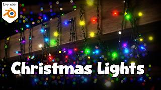 Customizable Christmas Lights  Geometry Nodes Product Trailer [upl. by Enniotna709]