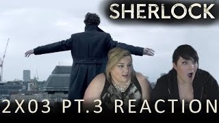 Sherlock 2X03 REICHENBACH FALL PT3 reaction [upl. by Chara592]