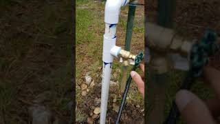 Sprinkler Connected to Frost Free Hydrant [upl. by Hyozo]