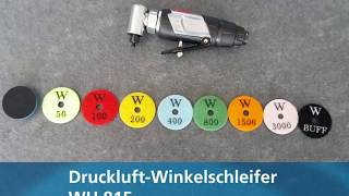 Druckluft Winkelschleifer WH 815 [upl. by Annerol]