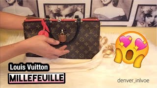 Unboxing Louis Vuitton Millefeuille in Noir Rouge color [upl. by Drawd]