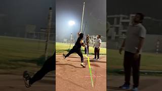 Javelin throw 💪🏻  motivation trackandfield youtubeshorts bhartiyaathleticsplayer [upl. by Llertnom368]