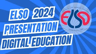 ELSO 2024 Digital ECMO Education Abstract Presentation [upl. by Aggappe]