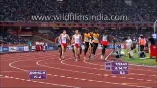 Mens 3000m Steeplechase Race  Commonwealth Game [upl. by Napoleon]