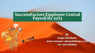 SAP SuccessFactors Employee Central Payroll H1 2023 [upl. by Trub627]