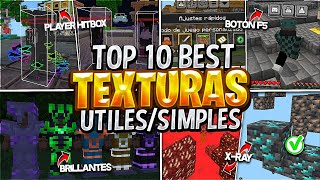 😯Top 10 MEJORES TEXTURAS ÚTILES para MINECRAFT PE 120 BEDROCKPE TEXTURAS MINECRAFT PE 120 [upl. by Ophelia]