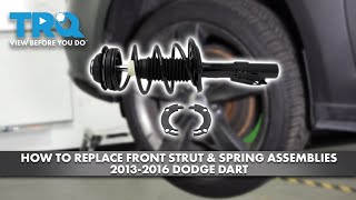 How to Replace Front Strut amp Spring Assemblies 20132016 Dodge Dart [upl. by Attener]