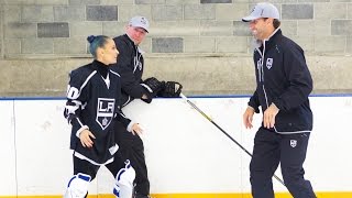 LA Kings Teach Nicole to Fight  Candidly Nicole  Bonus Clip [upl. by Hebe]