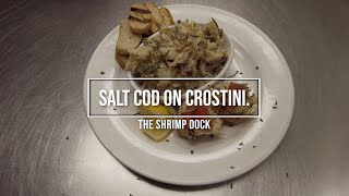 SALT COD ON CROSTINI [upl. by Brocky]