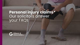 Personal Injury Claims Our Solicitors Answer Your FAQs [upl. by Attenyt120]