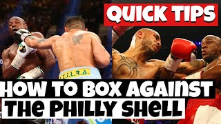 How to box against the Philly Shell Boxing Quick Tips  McLeod Scott Boxing [upl. by Josselyn838]