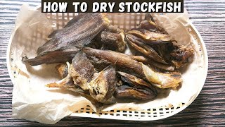 Stockfish  How To Dry Stockfish At Home  Cusk Fish North Atlantic Codlike Fish [upl. by Domenic]