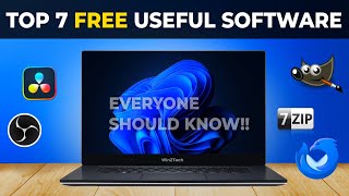 7 Most Useful FREE SOFTWARE For PC Everyone Should Know [upl. by Joappa]