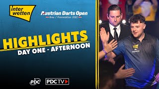 Rocking in Austria Day One Afternoon Highlights  2022 Austrian Darts Open [upl. by Anehc]