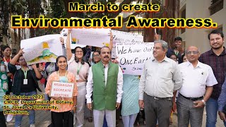 Save the Earth Awareness Rally CMCBBotany Department St Josephs University Raw Footage [upl. by Laen]