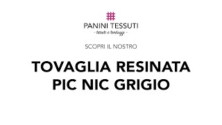 Tovaglia Resinata Righe Pic Nic Grigio [upl. by Jonell]