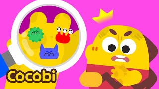 Wash Away Germs  Wash Your Hands Song for Kids  Nursery Rhymes  Cocobi [upl. by Eelibuj]