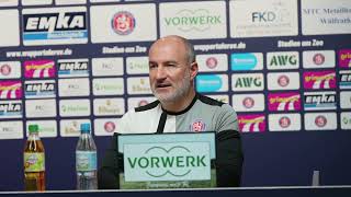 REUPLOAD Pressekonferenz vor WSV  SSVg Velbert 02  Regionalliga 2324 [upl. by Naruq462]