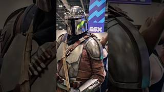 Mandalorian and Grogu cosplay at MCM Comic Con London starwars mandalorian comiccon cosplay [upl. by Marquita]