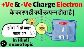 Why Positive and Negative Charges produced by Electrons  in Hindi  nanoTopic Electrons [upl. by Ecenahs]