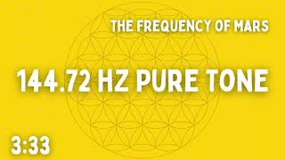 ⚡14472 HZ PURE TONE  33 HZ PURE TONE⚡THE FREQUENCY OF MARS  MASTER NUMBER⚡333⚡BEN SHAMAN [upl. by Ardnuahs121]