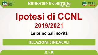 1 RELAZIONI SINDACALI CCNL 2019 21 [upl. by Nwahsed537]