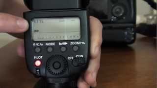 Canon Speedlite 580EX II Tutorial Part 2 [upl. by Elocin]