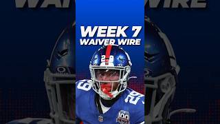 HIGHEST Priority Waiver Wire Adds in Fantasy Football for Week 7 🏈 [upl. by Larimer]