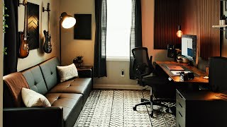 DREAM Office Desk Setup for 2024 Minimalist home office  music studio [upl. by Susej]