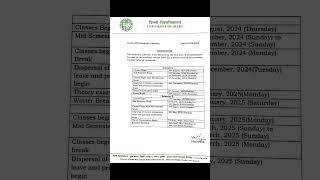 Delhi University announces academic calender for UG courses 2024 du academic calendar cuet arsd [upl. by Tremain]