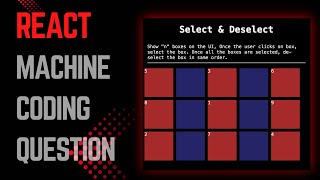 React Interview Question  Frontend Machine Coding Interview [upl. by Darda]