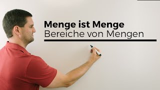 Menge ist Menge aber keine Zahl Bereiche von Mengen Mengenlehre  Mathe by Daniel Jung [upl. by Hardman]