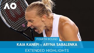 Kaia Kanepi v Aryna Sabalenka Extended Highlights 4R  Australian Open 2022 [upl. by Groome336]