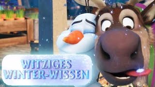 DIE EISKÖNIGIN  Witziges WinterWissen mit Olaf Über das Rentier  Disney HD [upl. by Samella79]