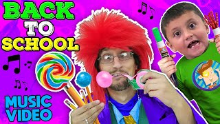 BACK to SCHOOL Music Video 🎵 FV Family DIY Edible School Supplies [upl. by Riker857]