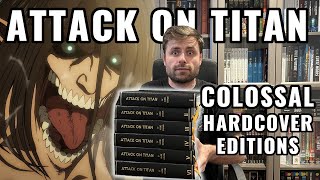 Attack on Titan Colossal Hardcover Editions  Custom Bound Manga [upl. by Lyontine]