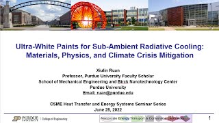 Ultrawhite Paints for Subambient Radiative Cooling Materials Physics and Climate Crisis Mitigation [upl. by Tamar409]